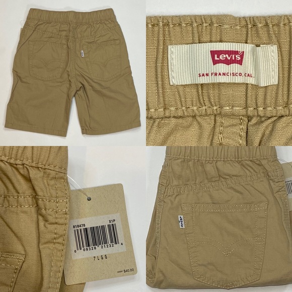 Levi’s Kids Pull-On Khaki Shorts - Picture 6 of 7
